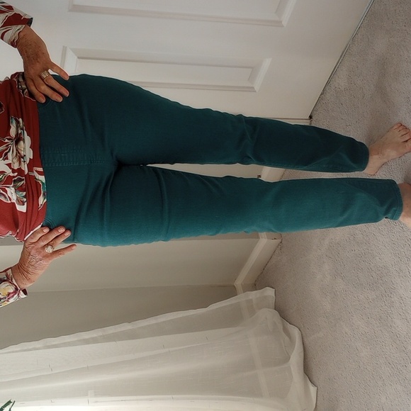 Chico's Teal Skinny Jeans - Picture 2 of 9
